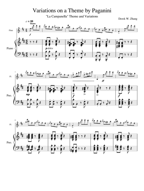 Variations on a Theme by Paganini