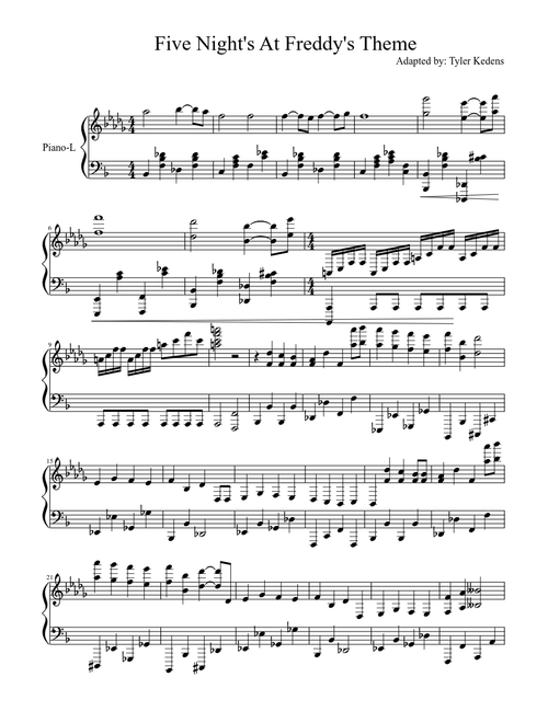 Five Night's At Freddy's Theme