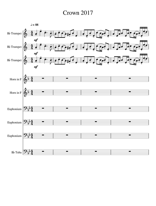 Carolina Crown Opener 2017 Transcription