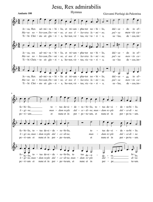 Jesu rex admirabilis