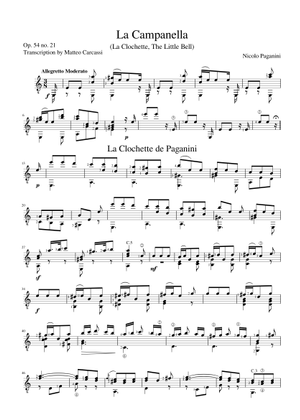 La Campanella – Franz Lizst La Campanella Easy Mode (for tiny