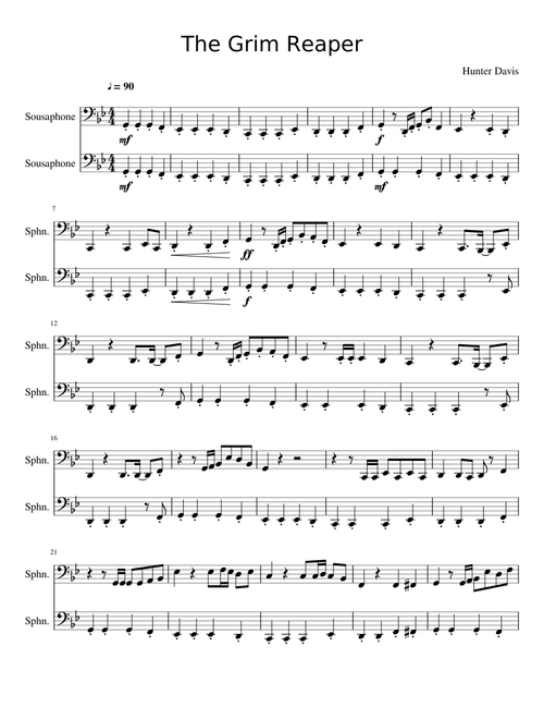 The Grim Reaper Sousaphone Fanfare