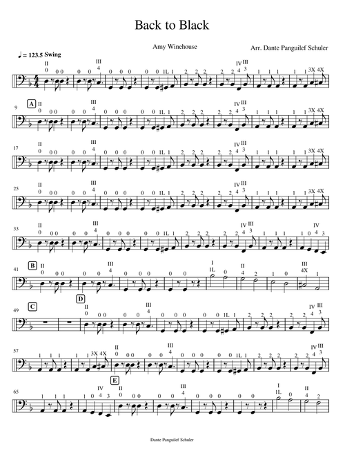 Back to Black CELLO – Dante panguilef