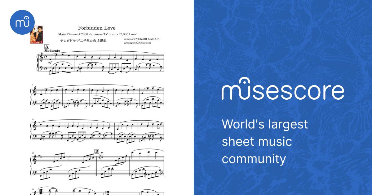 Forbidden Love - S.E.N.S. Sheet music for Piano (Solo Forbidden Love - S.E.N.S. Sheet music for Piano (Solo