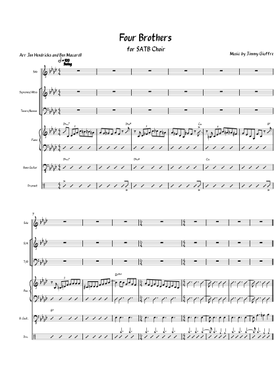 ビッグバンド譜面：フォー・ブラザース/ウディ・ハーマンオーケストラ