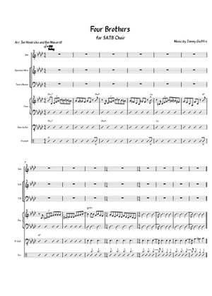 Four brothers – Woody Herman Sheet Music with Chords for Saxophone