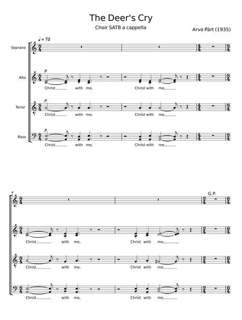 The Deer's Cry - Arvo Pärt