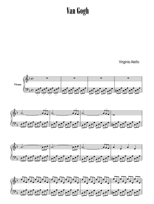 VAN GOGH - Virginio Aiello (Piano Solo)