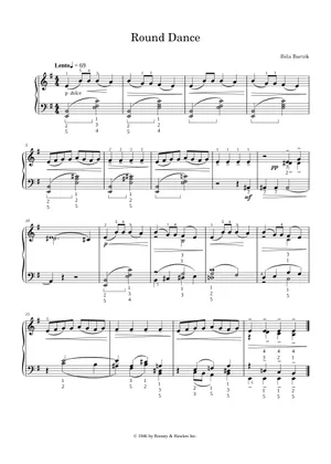 Musical Score Rond Round dance - Paul de Keyser Sheet Music for Piano, Violin (Solo ...