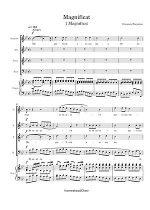 Pergolesi: Il Magnificat – Spartito Vocale, Edizione Ex Biblioteca, Condizioni Usabili