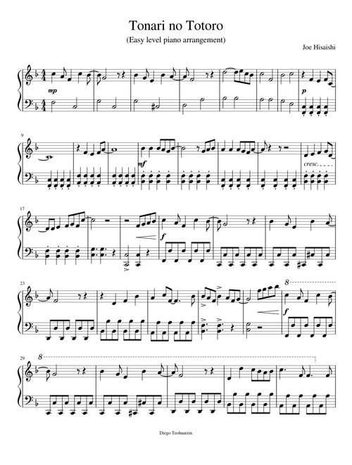 Tonari no Totoro/ My neighborhood Totoro (main theme)