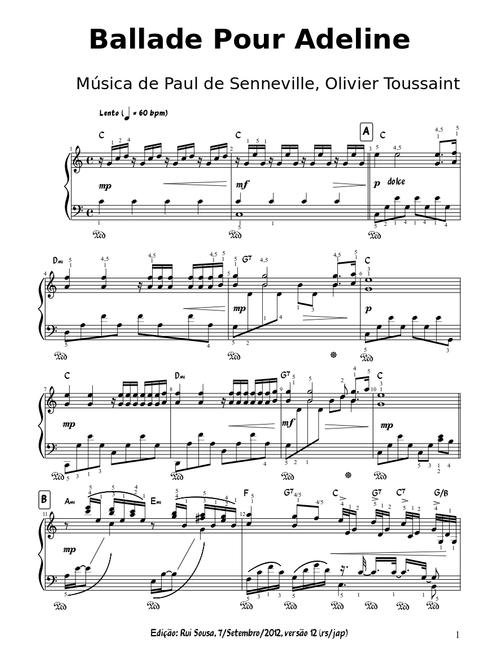 Ballade Pour Adeline - Richard Clayderman