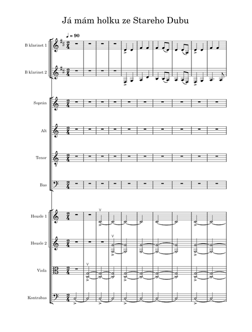 Ja mám holku ze Stareho Dubu – český folklor – https://stovi.info/folklor/
