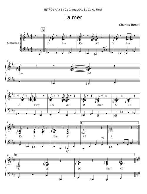 La Mer - Charles Trenet