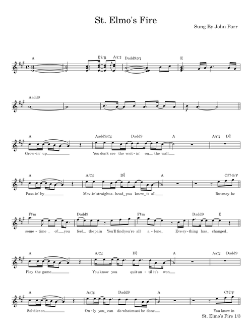 St. Elmo's Fire (Man In Motion) - John Parr