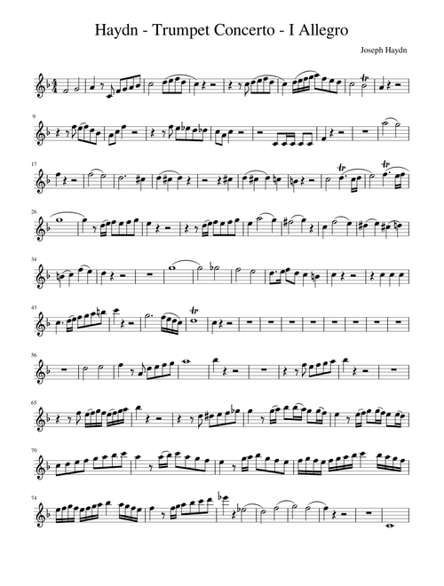 Haydn Trumpet Concerto I Allegro