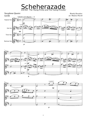 吹奏楽 楽譜 THE STORY OF THE KALANDAR PRINCE The Story of the Calendar Prince, from 