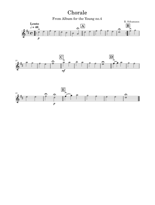 Chorale – Johann Sebastian Bach Chorale
