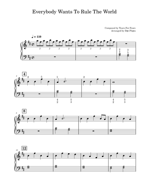Everybody wants to rule the world – Tears for Fears 8