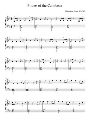 Play Official version of He's a Pirate Sheet Music by Klaus Badelt