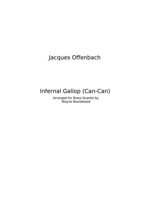 Orpheus in the Underworld, Galop Infernal - Jacques Offenbach