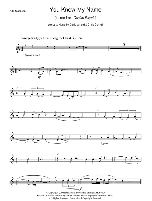 You Know My Name - Chris Cornell (Lead Sheet - Fake Book)