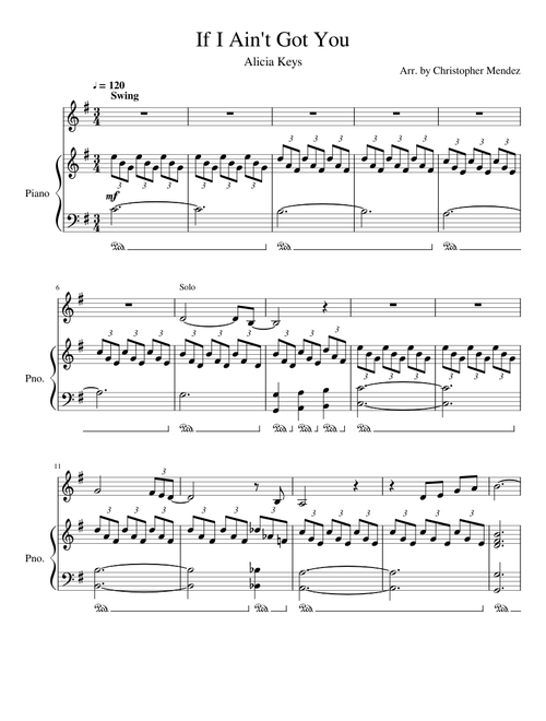 If I Ain't Got You by Alicia Keys for SAA choir