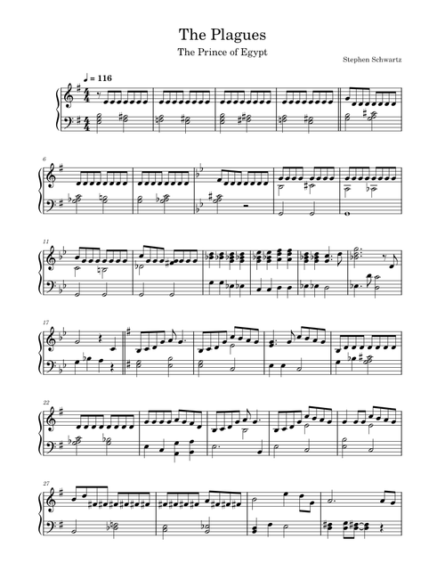 The Plagues – Stephen Schwartz The Plagues