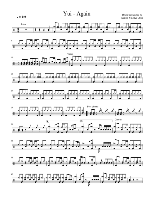Free K-on sheet music | Anime hub | Download PDF or print on