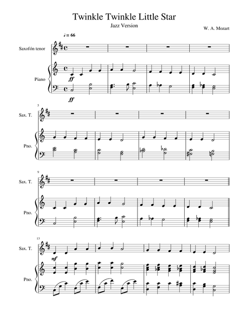 Twinkle twinkle little star – Misc Children Twinkle Twinkle Little Star Jazz Suave