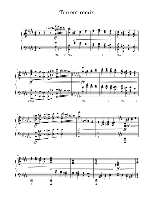 Chopin 10 4 (Torrent etude) remix