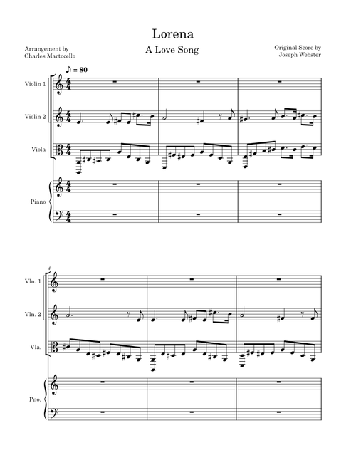 Lorena – Joseph Philbrick Webster