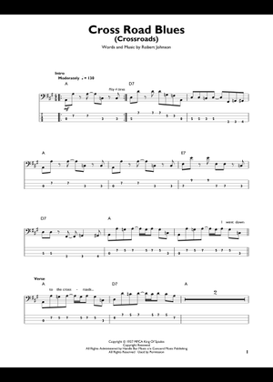 Play Official version of Cross Road Blues (Crossroads) Sheet