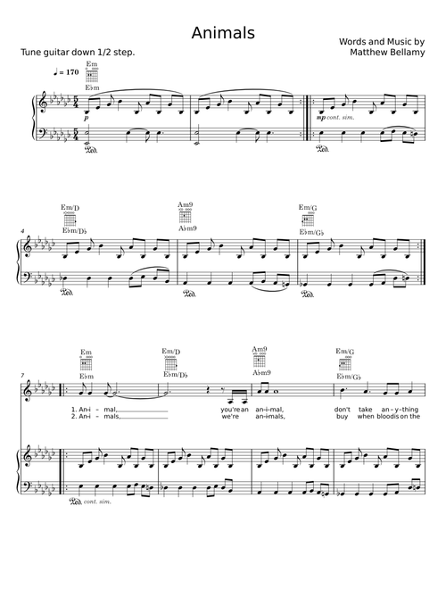 Animals - MATTHEW BELLAMY