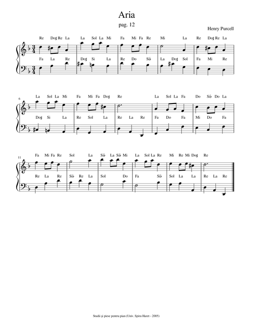 Air – Henry Purcell Aria