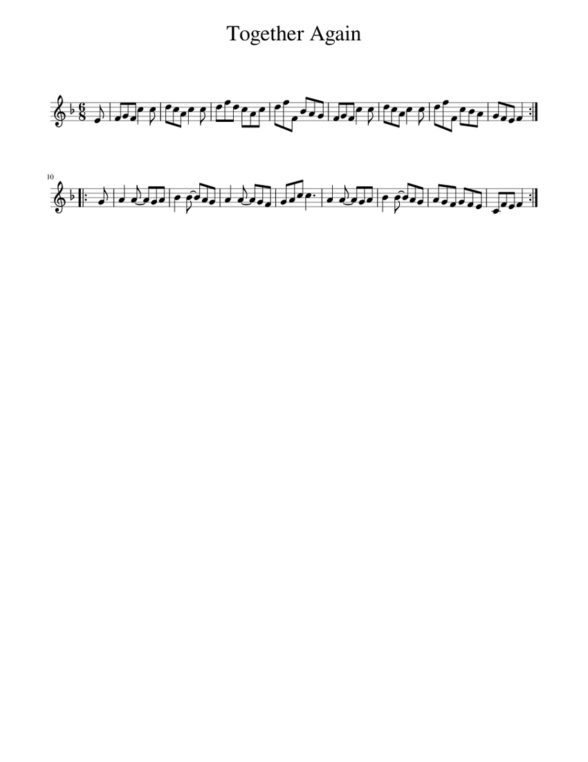 Together Again Script Together Again Sheet Music for Piano (Solo) Easy | MuseScore.com