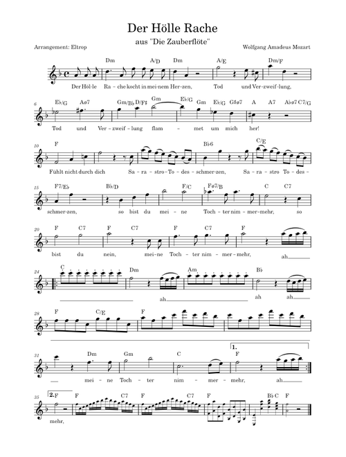 Der Hölle Rache – Wolfgang Amadeus Mozart