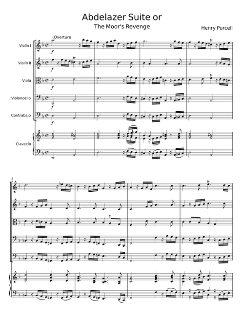 Abdelazer Suite or The Moor's Revenge - Henry Purcell