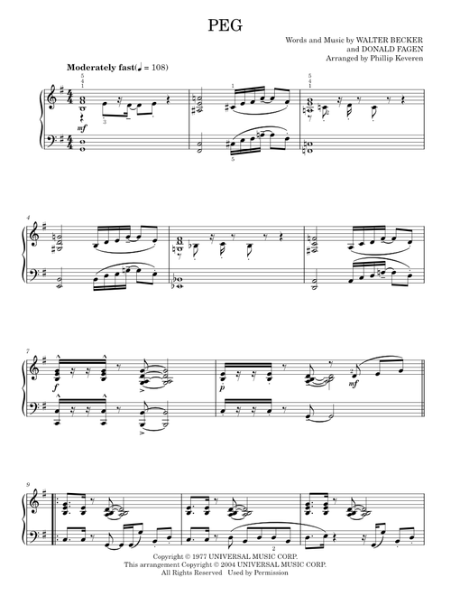 Peg - Steely Dan (Piano Solo)