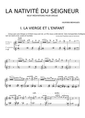 メシアン　主の降誕　全曲版　楽譜　Nativité メシアン 主の降誕 全曲版 楽譜 Nativité La Nativité du Seigneur