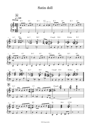 Play Official version of Satin doll Sheet Music by Duke Ellington