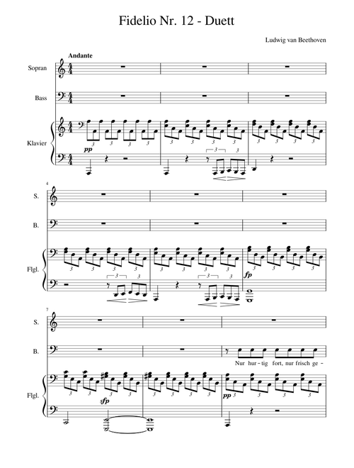 Fidelio Nr. 12 - Duett -Rocco-Leonore
