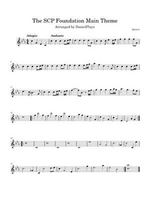 The SCP Foundation Main Theme - Ajoura Sheet Music for Piano (Solo ...