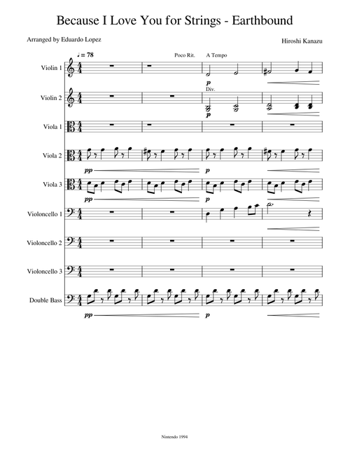 Because I Love You - Earthbound For Strings