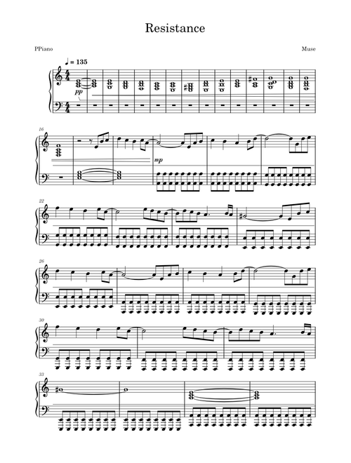 Resistance – Muse Resistance - Muse m. sp.