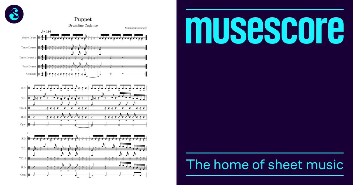 Master Of Puppets Sheet Music for Tuba, Synthesizer, Trumpet other
