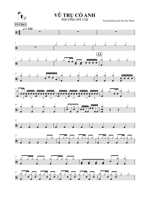 DRUMSHEET - New Life Art Center | Vũ trụ có anh – Phương Mỹ Chi