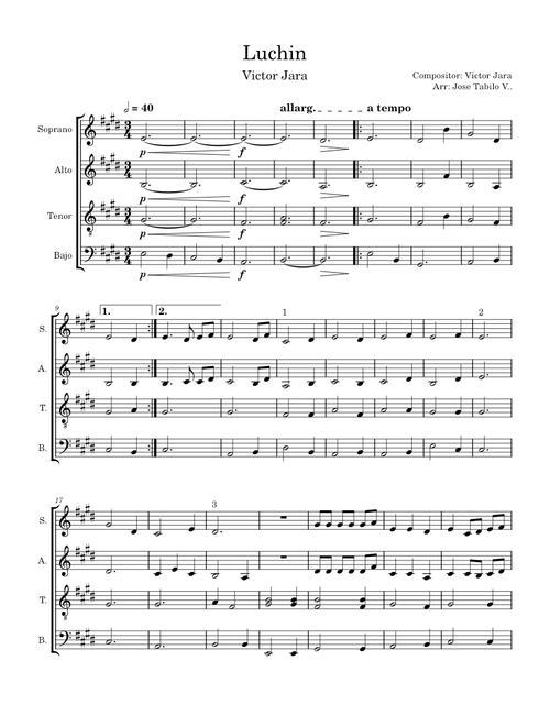Luchin – Víctor Jara coral