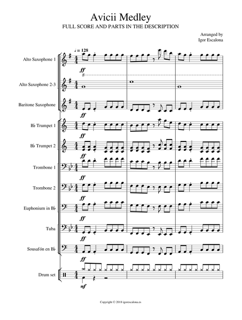🎧 Avicii Medley para charanga 🔥Levels, Hey Brother y Wake me up