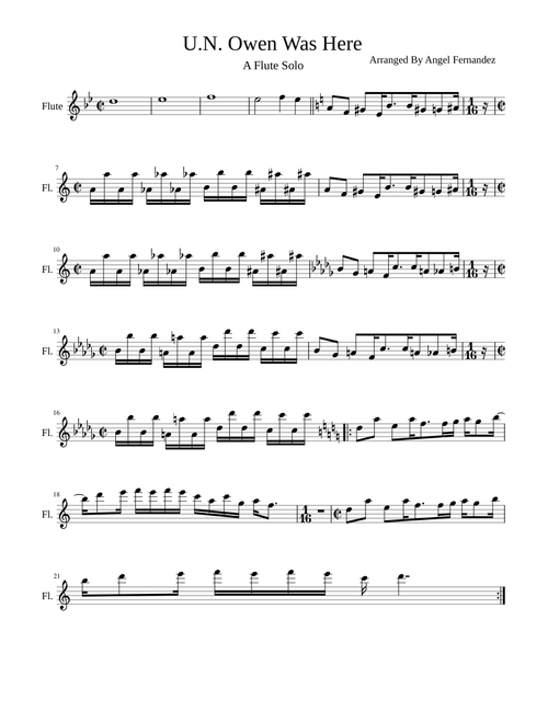 UN Owen Was Her (A Flute Solo)